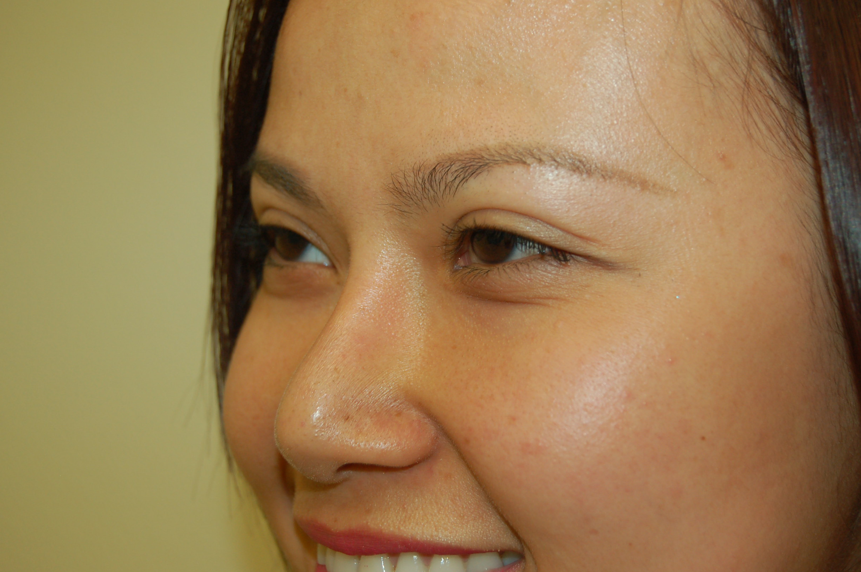 Close Up on Woman's Eyes and Smile